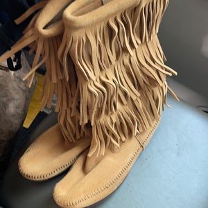 3 layer Minnetonka Boots
